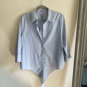 Chico's Blouse Sky Blue 100% Cotton